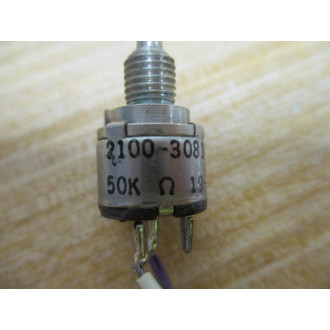 Clarostat 2100-3081 Potentiometer 50K OHMS - Used