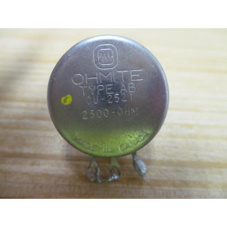 Ohmite CU-2521 Potentiometer 2500-OHM - Used
