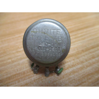 Ohmite CLU-2511 Potentiometer CLU2511 (Pack of 2) - Used