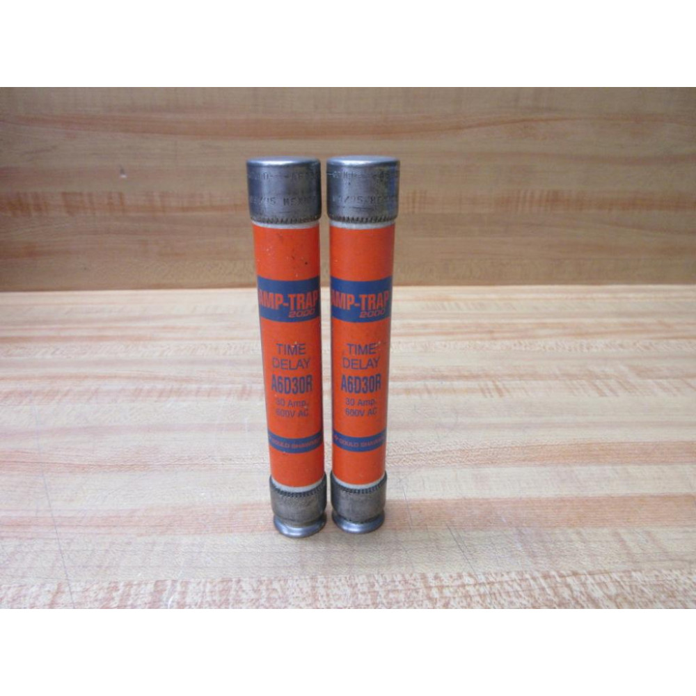 Gould Shawmut Ferraz Mersen A6D30R Fuse Cross Ref 4TCH1 (Pack of 2) - New No Box