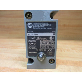 Allen Bradley 802T-APN Limit Switch 802TAPN Series H - Used