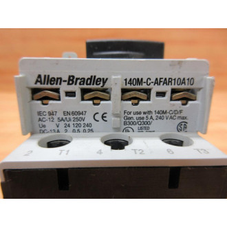 Allen Bradley 140M-C2E-B40 Circuit Breaker 140MC2EB40 B, W140M-C-AFAR10A10 - Used