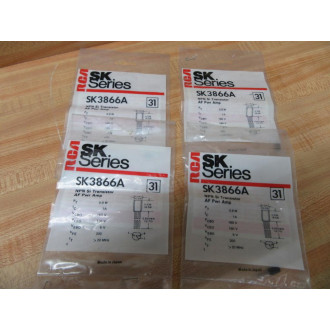 RCA SK3866S NPN Si Transistor (Pack of 4)