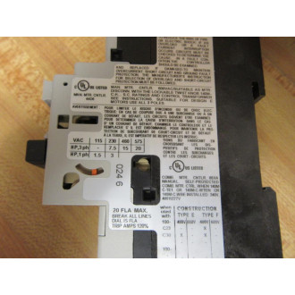 Allen-Bradley 140M-D8E-C20 Disconnect Switch