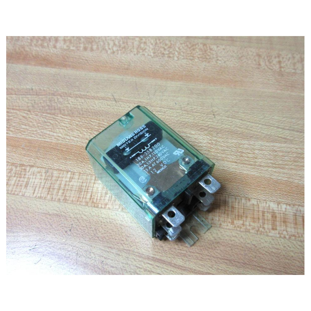 Midland Ross 188-35B200-12V DC Midtex Relay 188-35B200 - New No Box