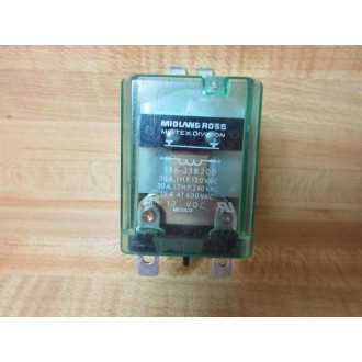 Midland Ross 188-35B200-12V DC Midtex Relay 188-35B200 - New No Box