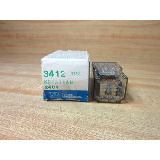 Potter & Brumfield KRPA14AN-240V AC AMF Relay KRPA14AN