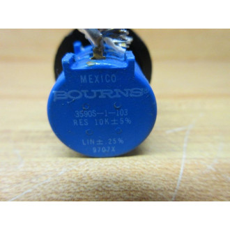Bourns 3590S-1-103 Potentiometer 3590S1103 WKnob - Used