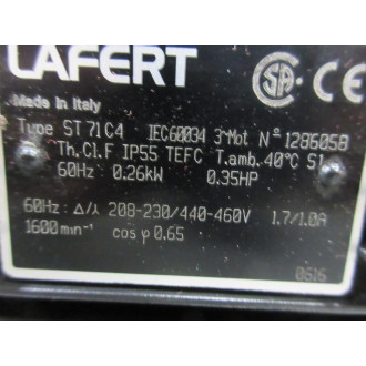 Lafert ST 71 C4 Motor ST71C4 - New No Box