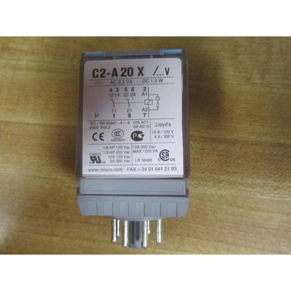 Releco C2-A20XDC24V Relay C2-A20 X-24V DC - New No Box
