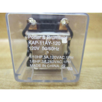 Potter & Brumfield KAP-11AY-120V AC AMF Relay KAP-11AY-120 - New No Box