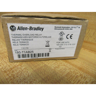 Allen Bradley 193-T1AB25 Thermal Overload Relay 193T1AB25