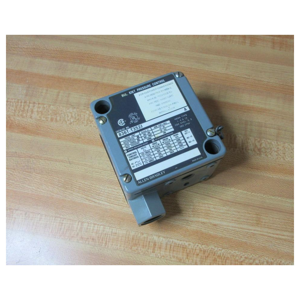 Allen Bradley 836T-T352J Pressure Control 836TT352J WO Connector - New No Box