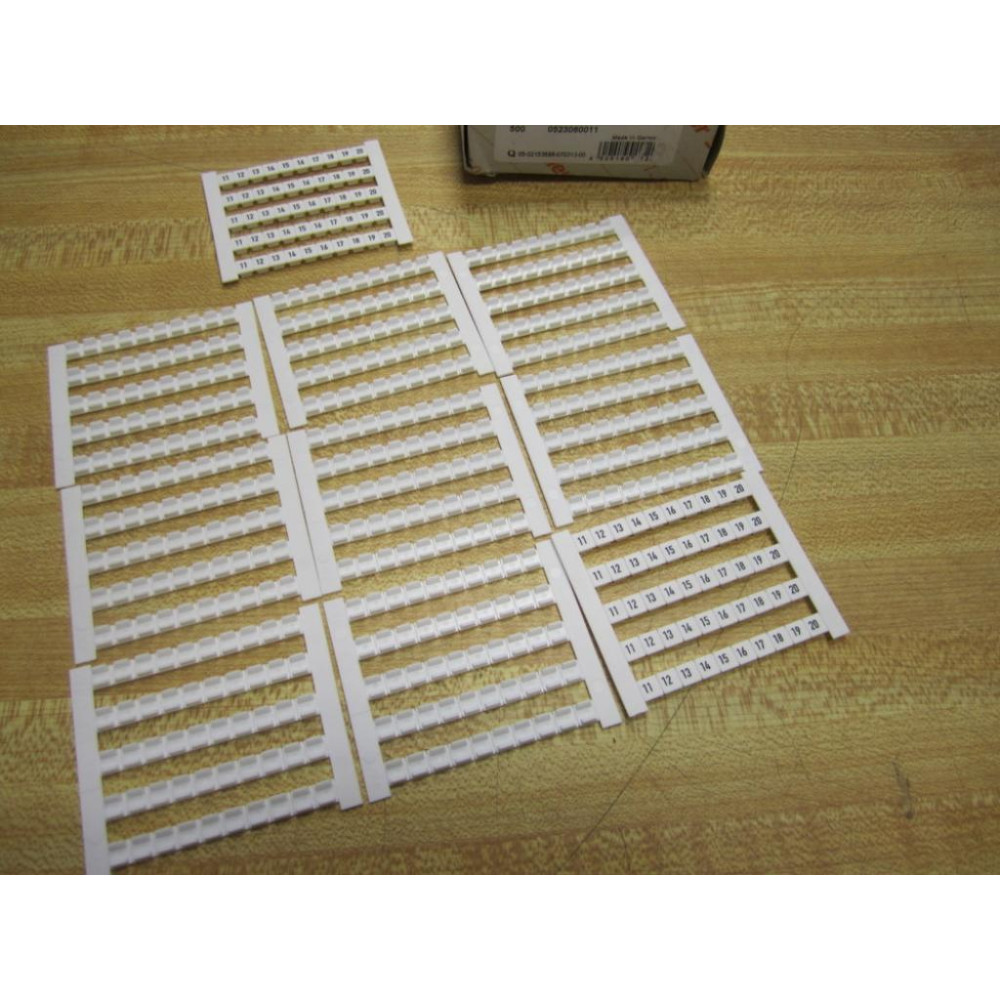 Weidmuller 0523060011 Markers DEK 5 FWZ 11-20 (Pack of 10)