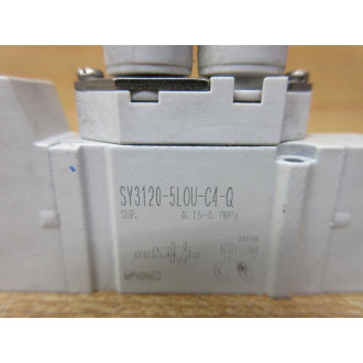 SMC SY3120-5LOU-C4-Q Solenoid Valve SY31205LOUC4Q - Used