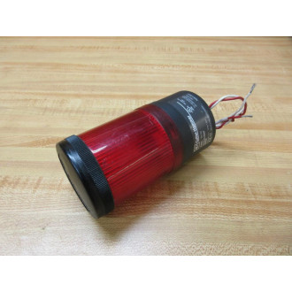 Cutler Hammer E26BL Eaton Stack Light Base With Red Lens - Used