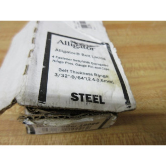 Flexco Alligator 10096 4 PC Belt Lacing 7-24 Missing Clips