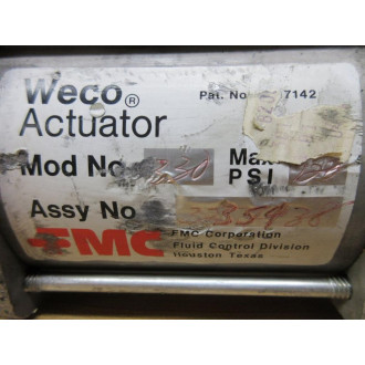 FMC 3235438 Waco Valve Actuator 330 - Used