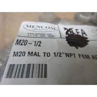 Mencom M20-12 Adaptor M2012 (Pack of 5) - New No Box