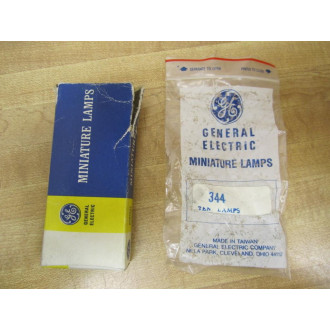 General Electric 344 Light Bulbs Miniature Lamps (Pack of 10)
