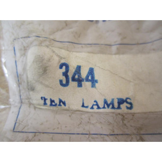 General Electric 344 Light Bulbs Miniature Lamps (Pack of 10)