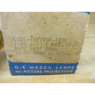 General Electric 1MT20P-120V Mazda Projection Lamp 1MT20P120V