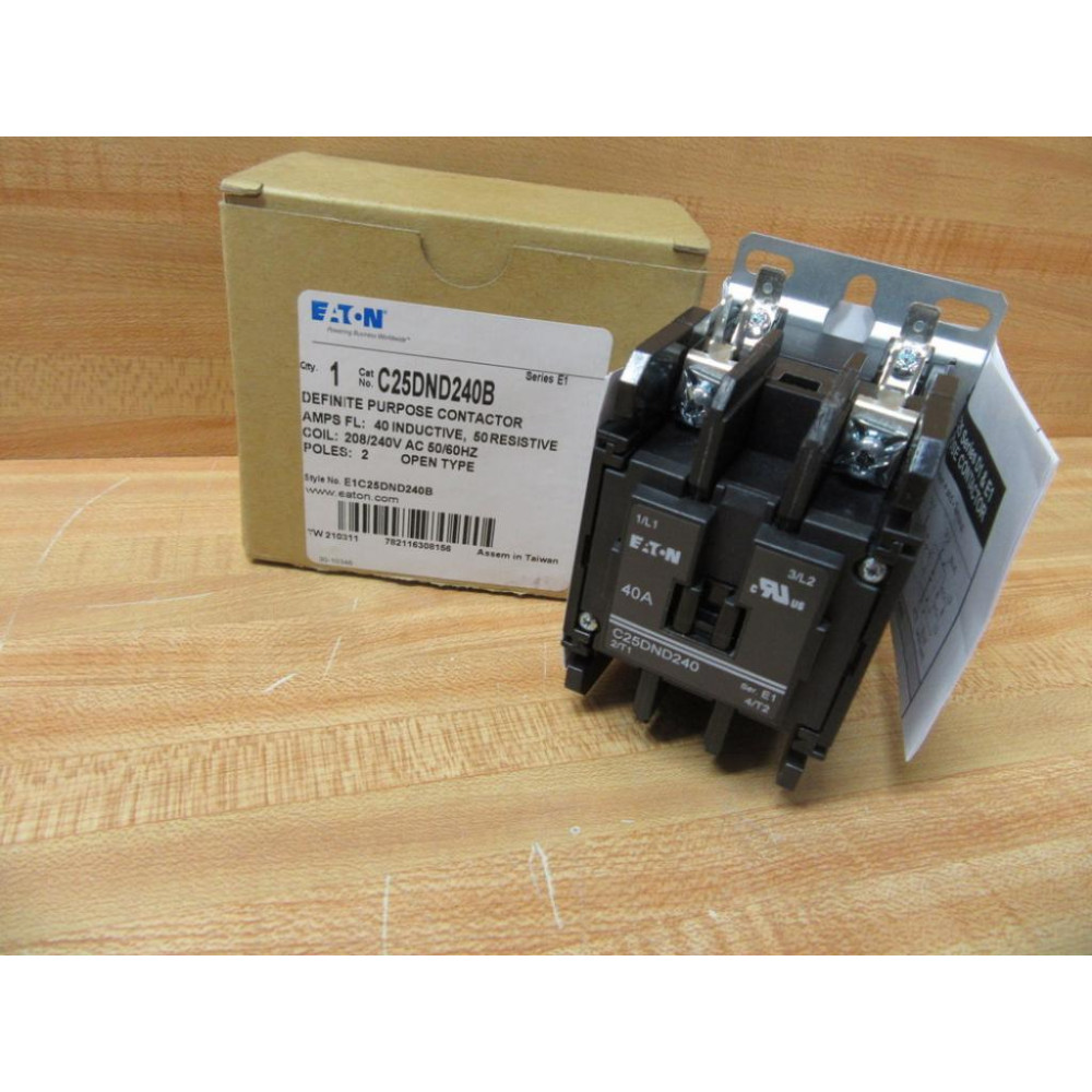 Eaton C25DND240B Cutler Hammer Contactor C25DND240 Eaton C25DND240B Cutler Hammer Contactor C25DND240