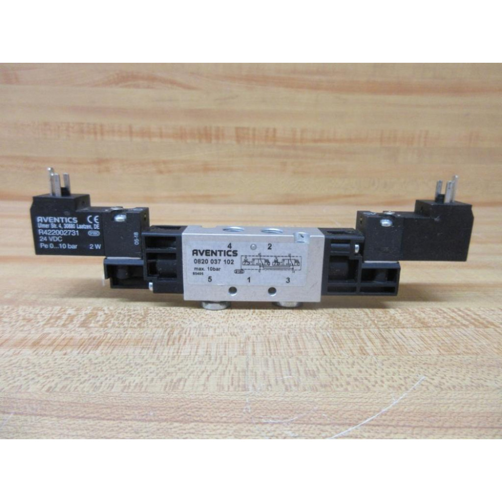 Aventics 0820 037 102 Bosch Solenoid Valve 0820037102 - Used