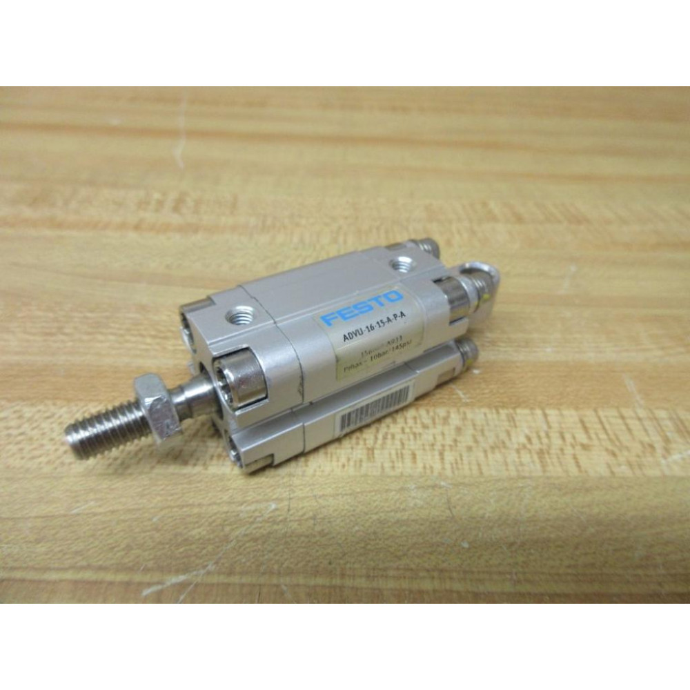 Festo ADVU-16-15-A-P-A Compact Pneumatic Cylinder ADVU1615APA - Used