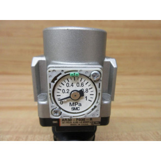 SMC AR30-F03E-R Pneumatic Regulator AR30F03ER - Used