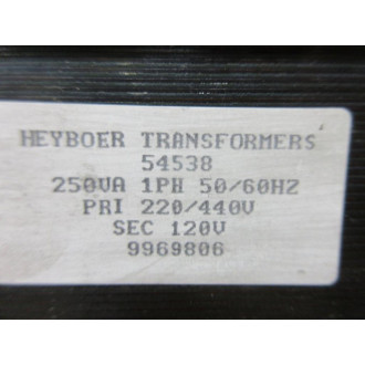 Heyboer 54538 Transformer - Used