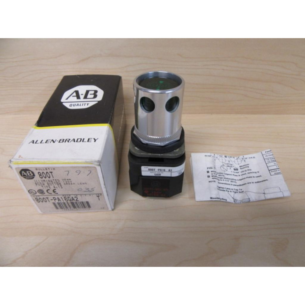 Allen Bradley 800T-PA16 A2 Push Button Switch