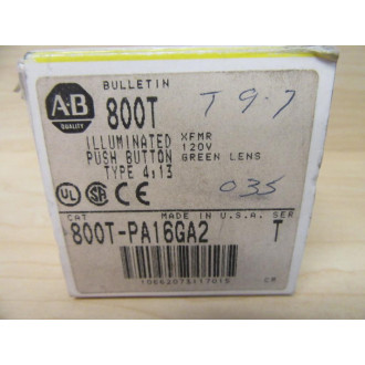 Allen Bradley 800T-PA16 A2 Push Button Switch