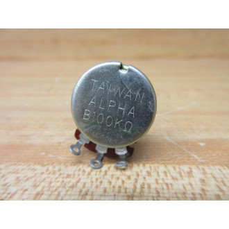Alpha B100K OHMS Potentiometer B100KΩ (Pack of 3) - New No Box