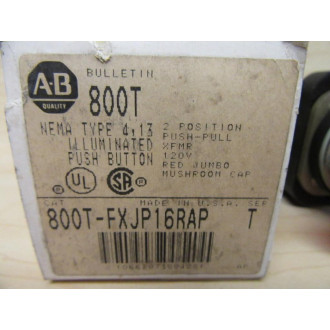 Allen Bradley 800T-FXJP16RAP Push Pull Switch