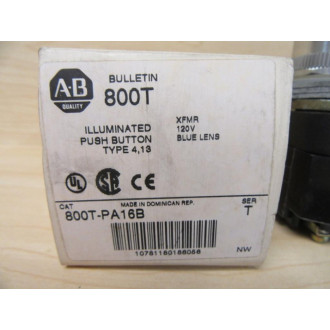 Allen Bradley 800T-PA16B Push Button Switch