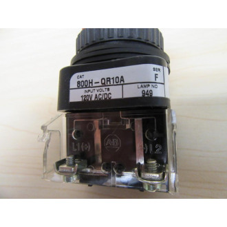 Allen Bradley 800H-QR10A Pilot Light 800HQR10A Series F - New No Box