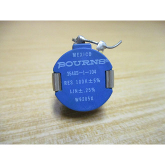 Bourns 3540S-1-104 Potentiometer 3540S1104 W Nuts - Used
