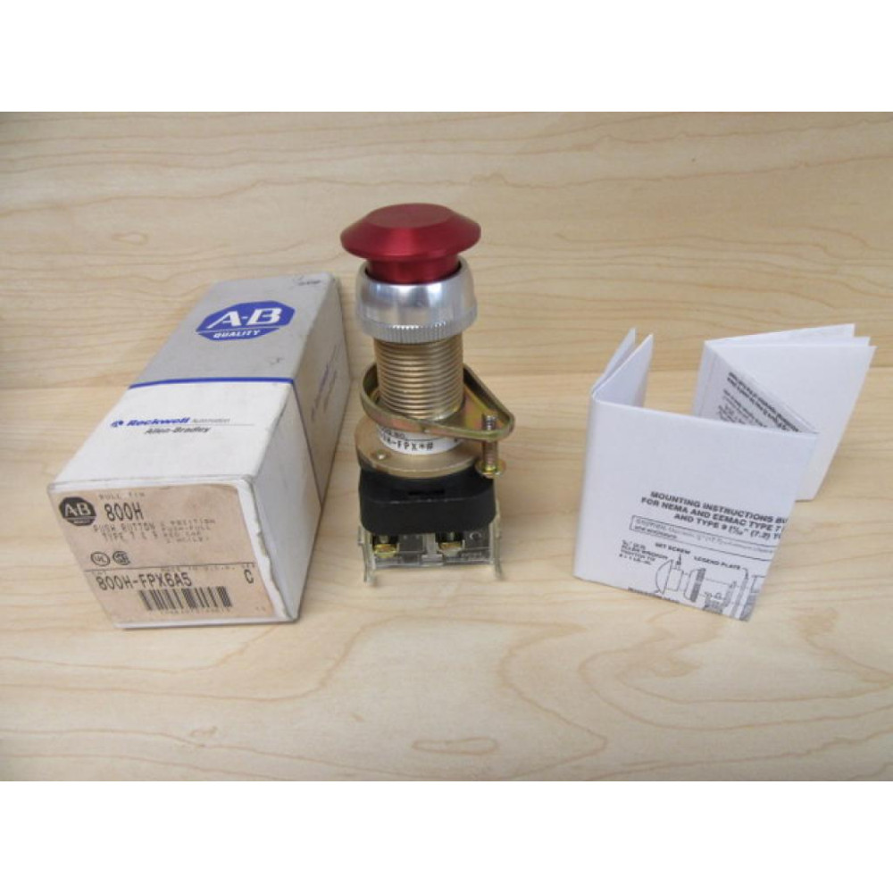 Allen Bradley 800H-FPX6A5 Button 800H-FPX6