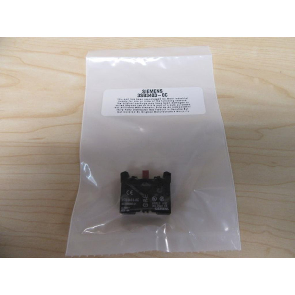 Siemens 3SB3403-0C Contact Block 3SB34030C