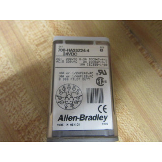 Allen Bradley 700-HA33Z24-4-24V DC Relay 700-HA33Z24-4-24VDC Series B - Used
