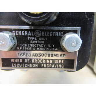 General Electric 16SB1AB300SSM16P Rotary Selector Switch