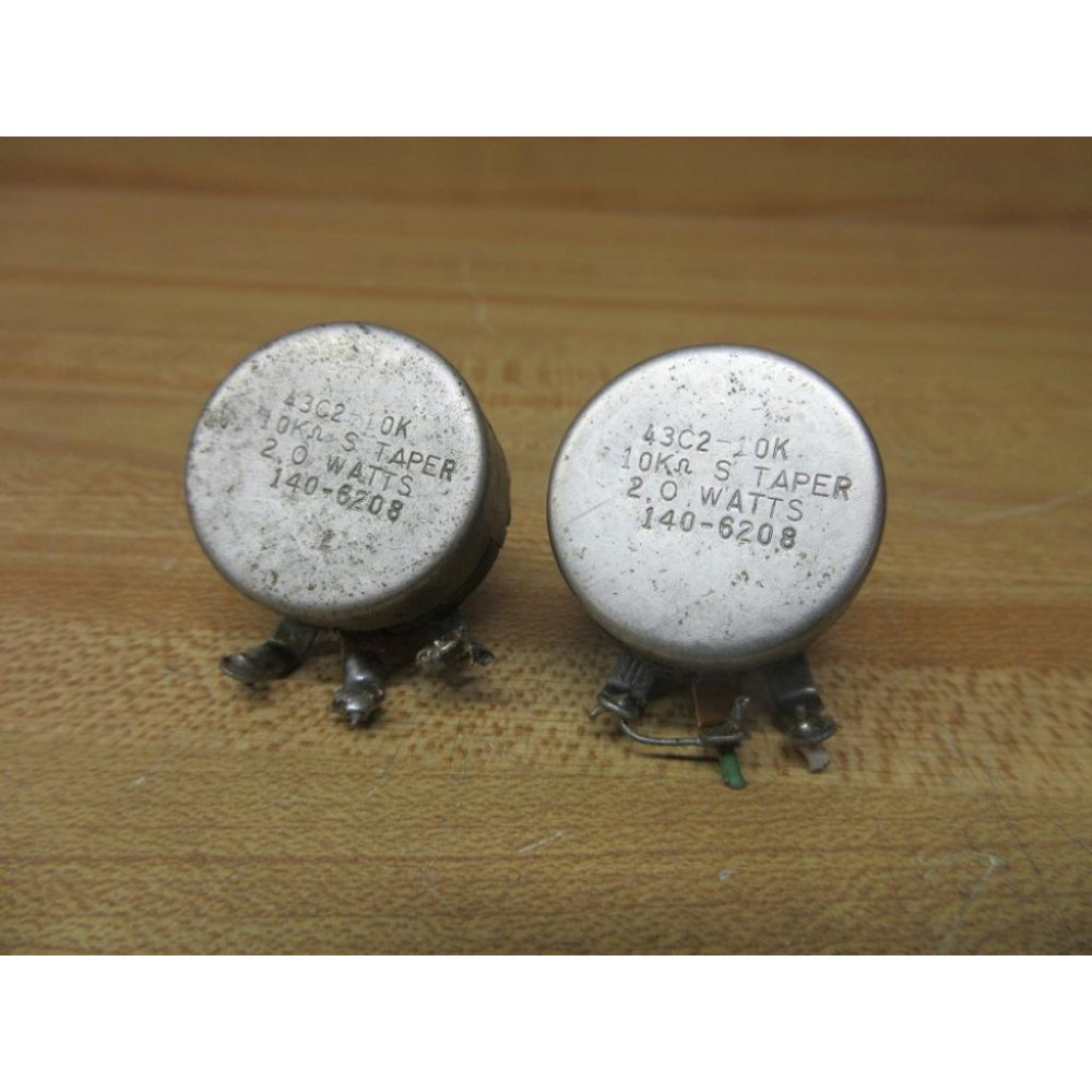 Clarostat 43C2-10K Potentiometer 140-6208 (Pack of 2) - Used