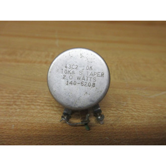 Clarostat 43C2-10K Potentiometer 140-6208 (Pack of 2) - Used