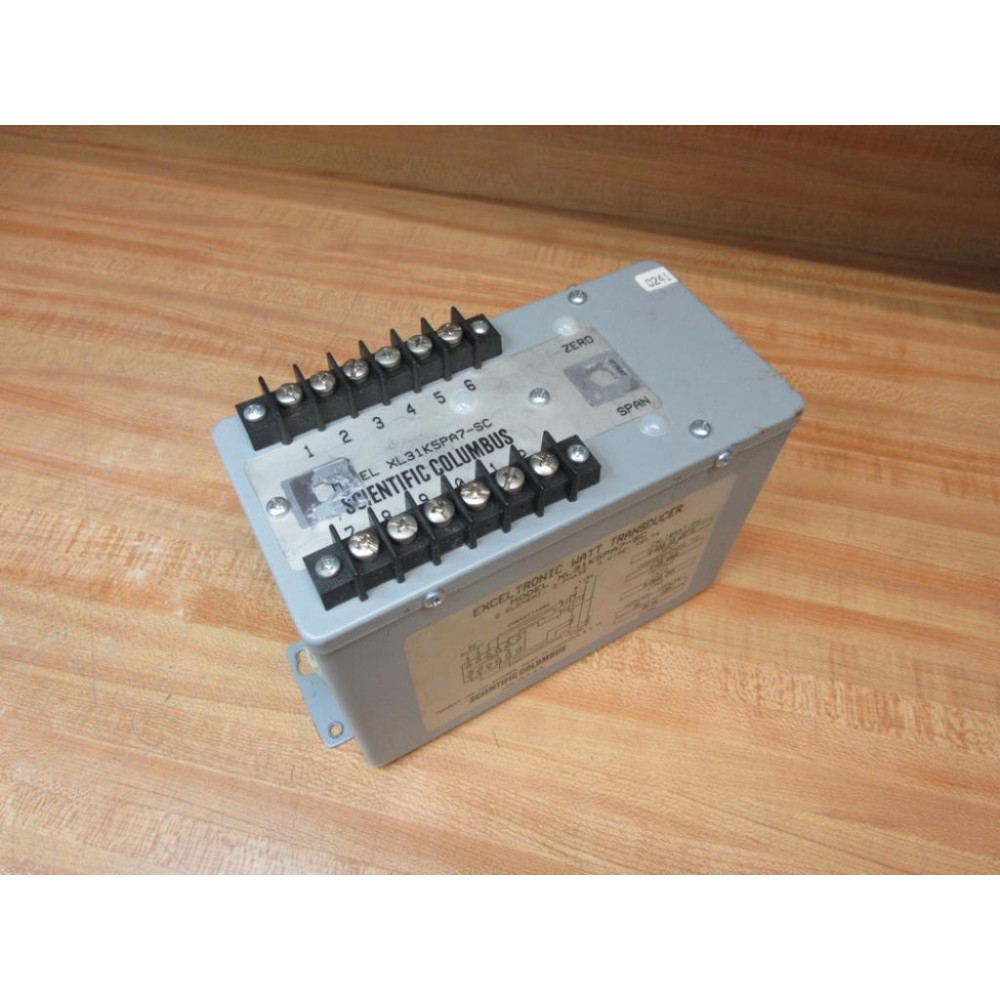 Scientific Columbus XL31K5PA7-SC Watt Transducer - Used