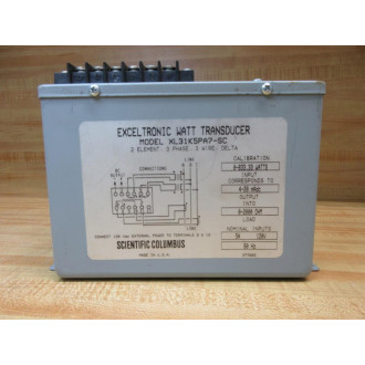 Scientific Columbus XL31K5PA7-SC Watt Transducer - Used