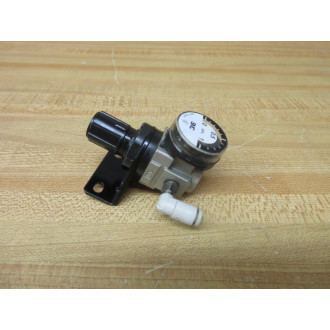 SMC AR10-M5BG-X2118 Pressure Regulator AR10M5BGX2118 WBracket & Fittings - Used