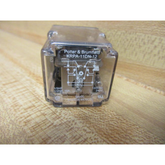 Potter & Brumfield KRPA11DN-12VDC Relay KRPA11DN-12 13HP 120V - New No Box