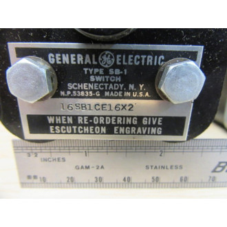 General Electric 16SB1CE16X2 Rotary Selector Switch