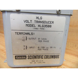 Scientific Columbus XLG3588 Volt Transducer Tested - Used